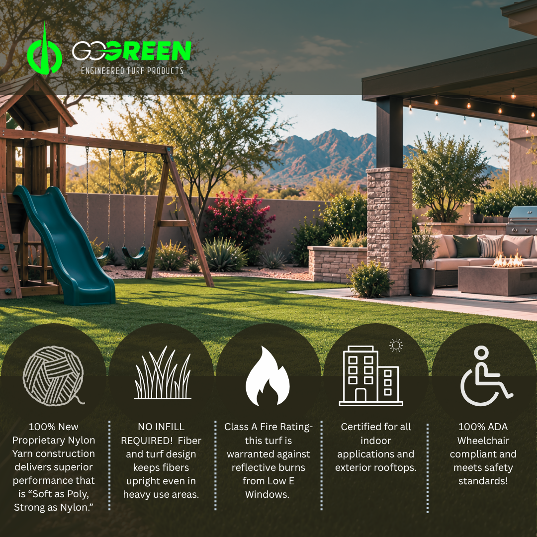 Heat-Resistant Artificial Grass for Arizona: The HEATMAXX SOFT Nylon Turf Guide